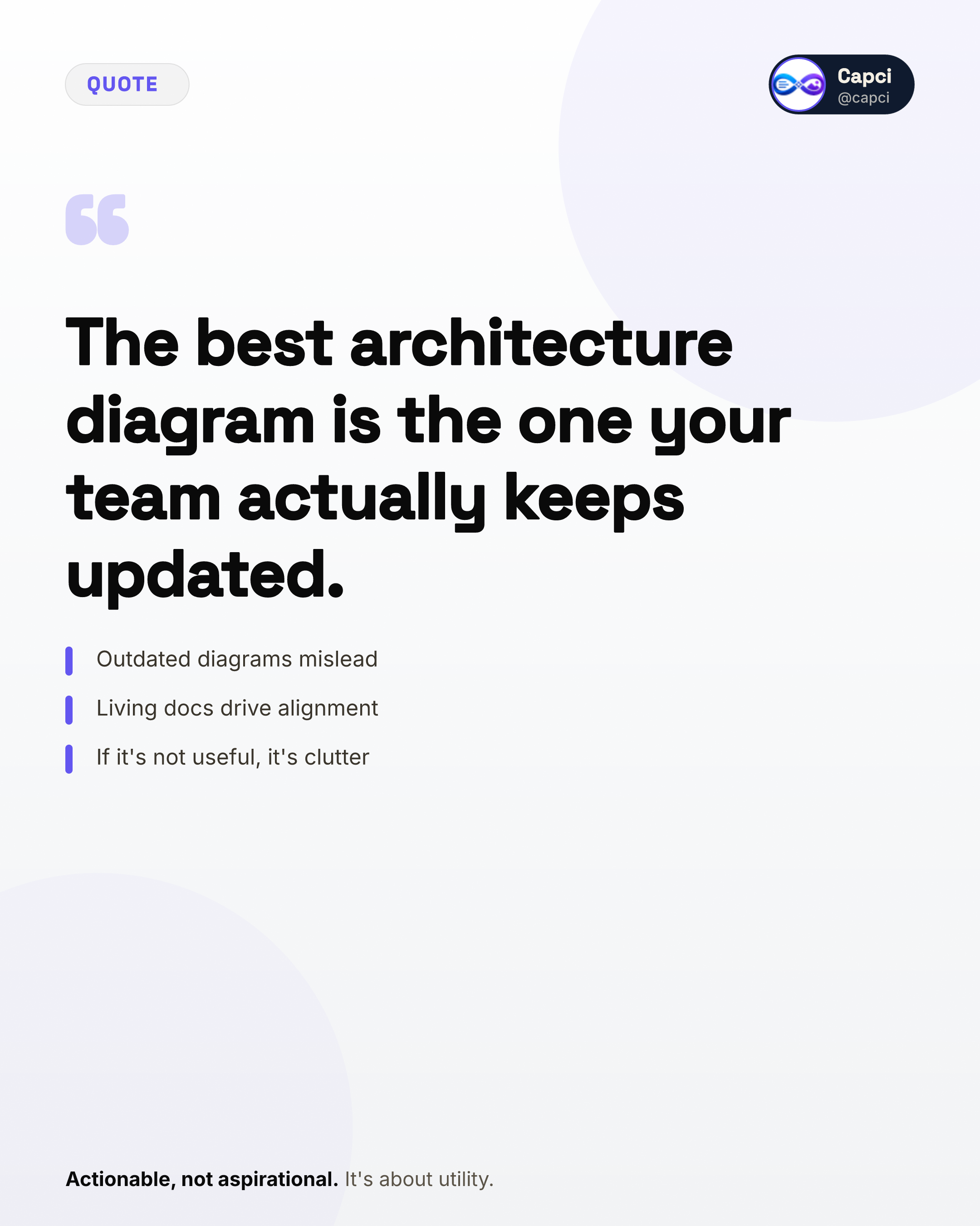Quote · Architecture — quote graphic generator — Capci