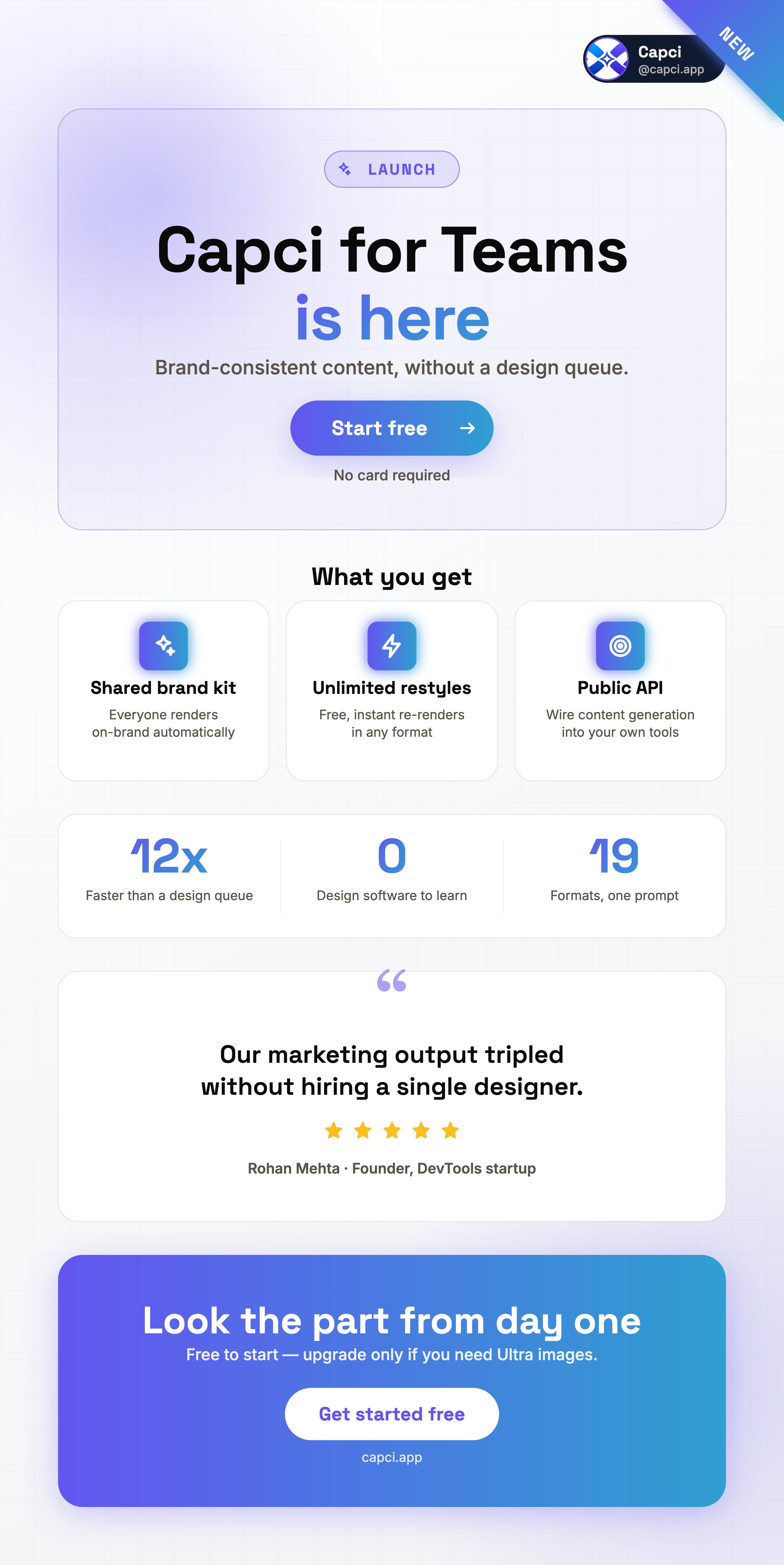 Campaign — marketing campaign graphic — Capci